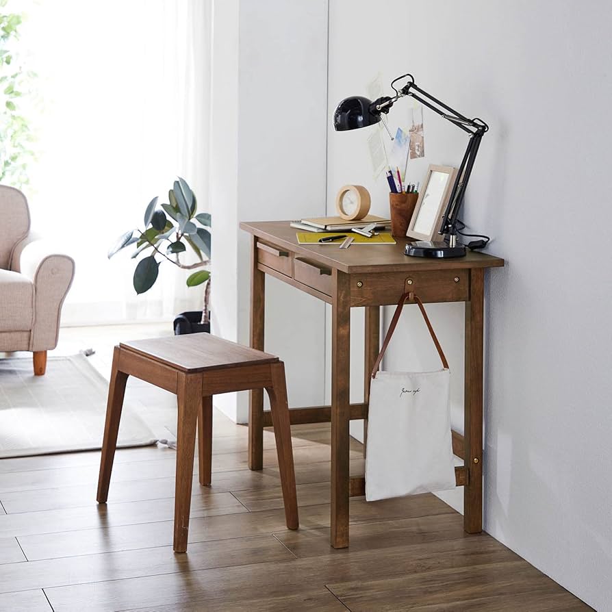 370₋2　ベルメゾン　パソコンデスク② Amazon｜[ベルメゾン] パソコンデスク コンセント付き 文机風 幅